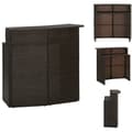 Miniatyrbillede 1 af 10: Haveborde - Living barbord til haven 120x55x110 cm polyrattan brun