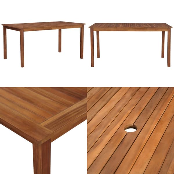 Havebord 150x90x74 cm massivt akacietræ - Spisebord - Spiseborde - Home & Living