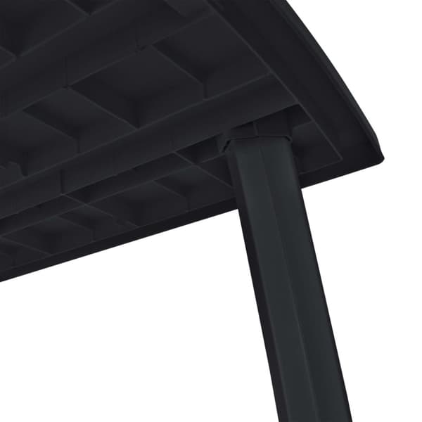 Trädgårdsbord antracit 216x90x72 cm plast - Matmöbler - Matmöbel - Home & Living