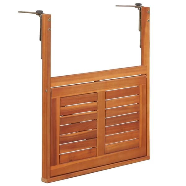 Hängande balkongbord 64,5x44x80 cm massivt akaciaträ - Balkongbord - Balkong Bord - Home & Living