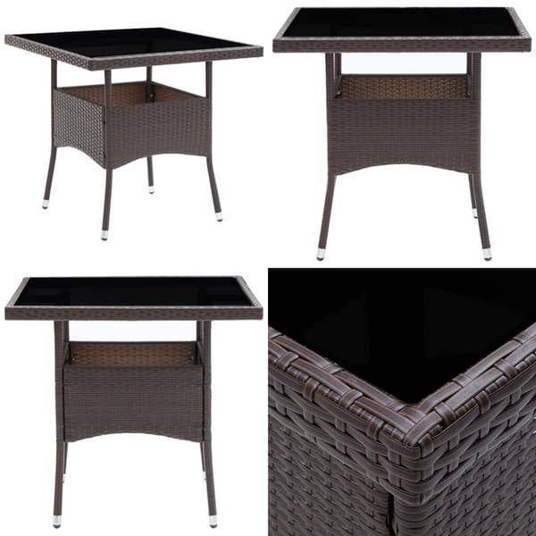 Havebord polyrattan brun - Spisebord - Spiseborde - Home & Living