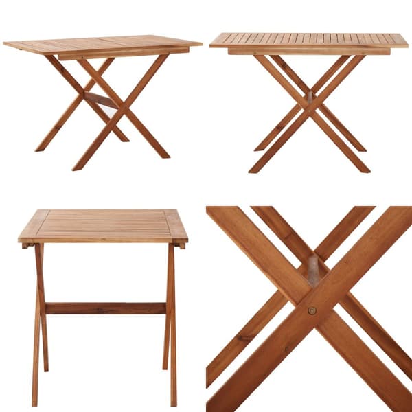 Trädgårdsbord 110x67x74 cm massivt akaciaträ - Trädgårdsbord - Utomhusbord - Home & Living