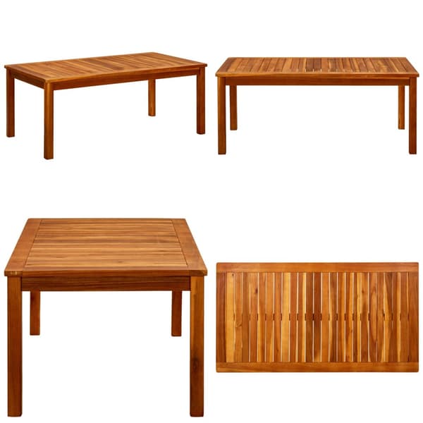 Sofabord til haven 110x60x45 cm massivt akacietræ - Sofabord - Sofaborde - Home & Living