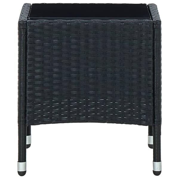 Havebord 40x40x45 cm polyrattan sort - Havebord - Haveborde - Home & Living