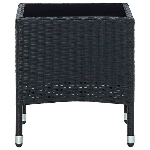 Havebord 40x40x45 cm polyrattan sort - Havebord - Haveborde - Home & Living