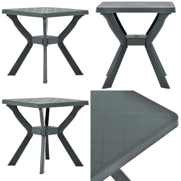 Bistropöytä vihreä 70x70x72 cm muovi - Puutarhapöytä - Puutarhapöydät - Home & Living