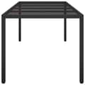 Miniatyrbillede 5 af 7: Havebord 250x100x75 cm hærdet glas og polyrattan sort - Havebord - Haveborde - Home & Living