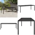 Miniatyrbillede 1 af 7: Havebord 250x100x75 cm hærdet glas og polyrattan sort - Havebord - Haveborde - Home & Living