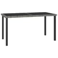Miniatyrbillede 2 af 6: Havebord 140x70x73 cm polyrattan grå - Havespisebord - Havespiseborde - Home & Living