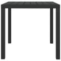 Miniatyrbillede 3 af 6: Havebord WPC aluminium 80 x 80 x 74 cm sort - Havespisebord - Havespiseborde - Home & Living