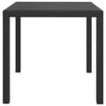 Miniatyrbillede 4 af 6: Havebord WPC aluminium 80 x 80 x 74 cm sort - Havespisebord - Havespiseborde - Home & Living