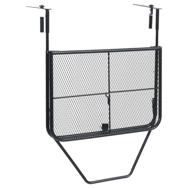 Balkongbord svart 60x40 cm stål - Balkongbord - Balkong Bord - Home & Living