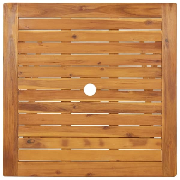 Foldbart havebord 70 x 70 x 75 cm massivt akacietræ - Havebord - Haveborde - Home & Living