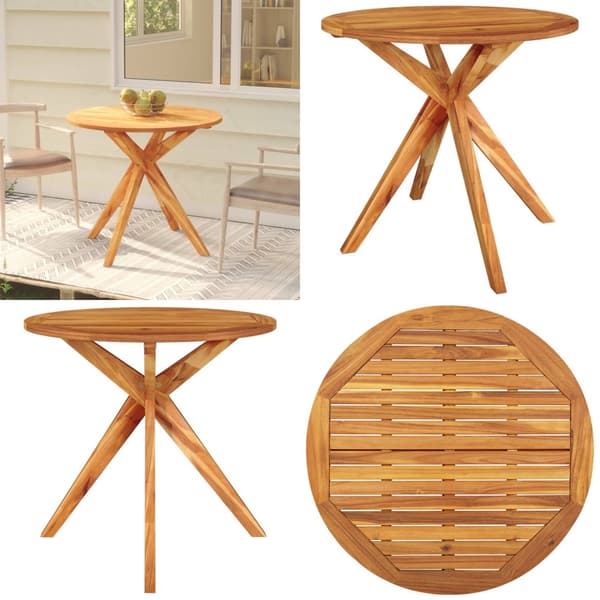 Havebord 85x85x75 cm massivt akacietræ - Havebord - Haveborde - Home & Living