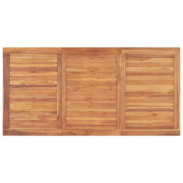 Havebord 160x80x77 cm massivt teaktræ - Spisebord - Spiseborde - Home & Living