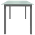 Miniatyrbillede 4 af 6: Havebord 190x90x74 cm aluminium og glas lysegrå - Havebord - Haveborde - Home & Living