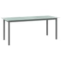 Miniatyrbillede 2 af 6: Havebord 190x90x74 cm aluminium og glas lysegrå - Havebord - Haveborde - Home & Living