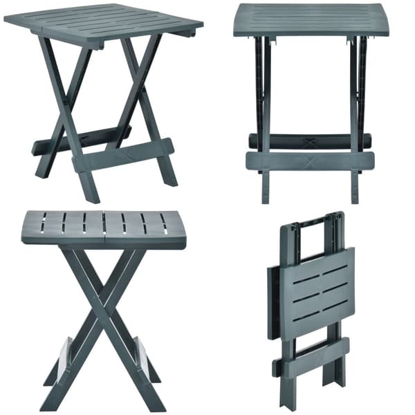 Foldbart havebord 45x43x50 cm plastik grøn - Havebord - Haveborde - Home & Living