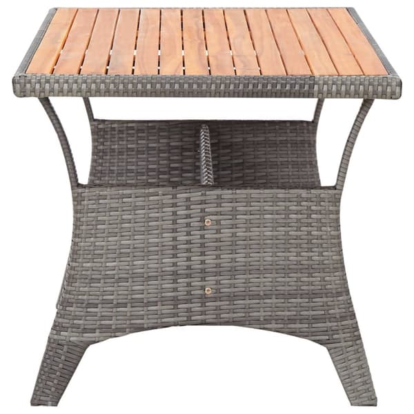 Havebord 120x70x66 cm massivt akacietræ grå - Havebord - Haveborde - Home & Living
