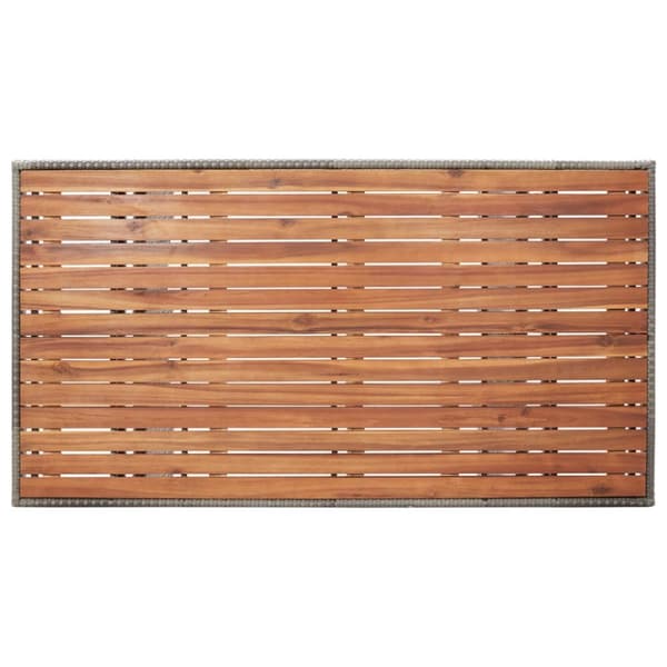 Havebord 120x70x66 cm massivt akacietræ grå - Havebord - Haveborde - Home & Living