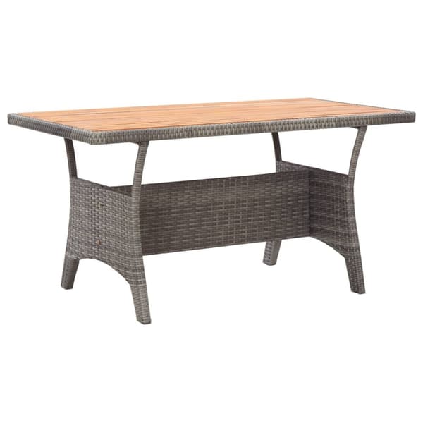 Havebord 120x70x66 cm massivt akacietræ grå - Havebord - Haveborde - Home & Living