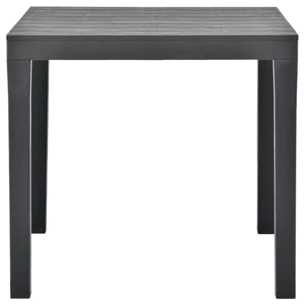 Trädgårdsbord antracit 78x78x72 cm plast - Trädgårdsbord - Trädgårdsmöbel - Home & Living