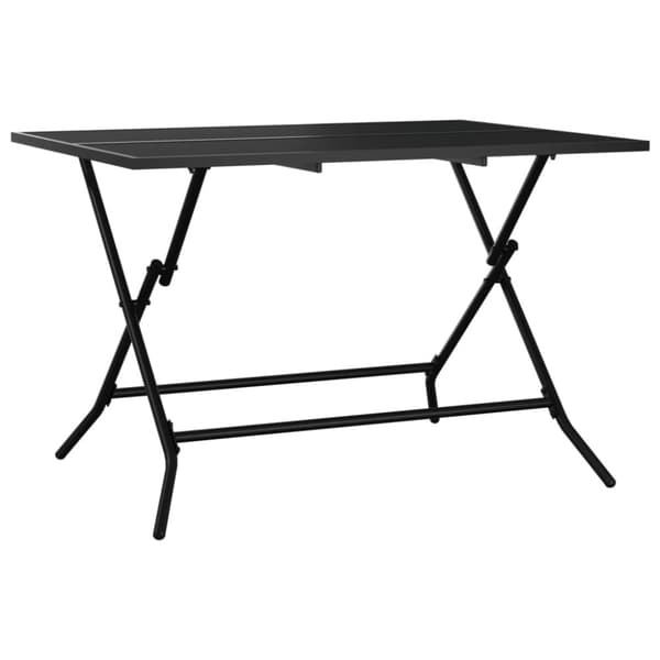 Foldbart havebord 110x80x72 cm stål og meshstof antracitgrå - Havebord - Haveborde - Home & Living