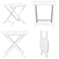 Miniatyrbillede 1 af 7: Foldbart havebord 79 x 72 x 70 cm plastik hvid - Havebord - Haveborde - Home & Living