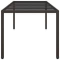 Miniatyrbillede 5 af 7: Havebord 250x100x75 cm hærdet glas og polyrattan brun - Havebord - Haveborde - Home & Living