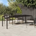 Miniatyrbillede 2 af 7: Havebord 250x100x75 cm hærdet glas og polyrattan brun - Havebord - Haveborde - Home & Living