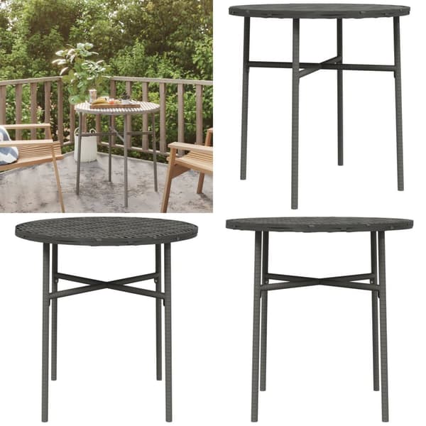 Tebord 45 cm polyrattan grå - Tebord - Teborde - Home & Living
