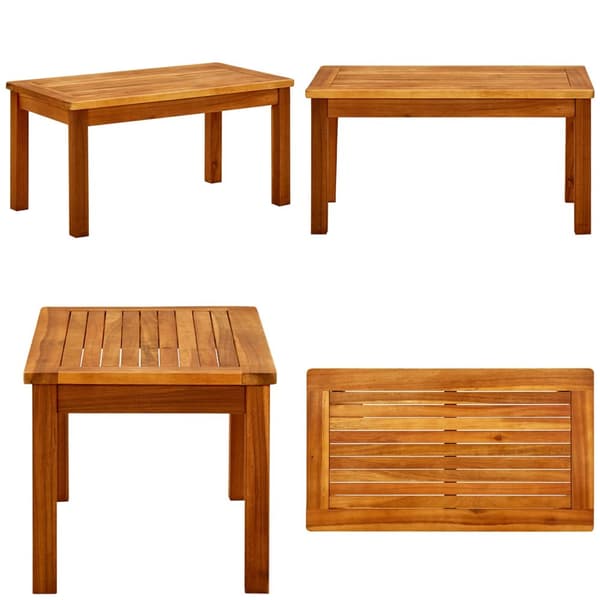 Sofabord til haven 70x40x36 cm massivt akacietræ - Sofabord - Sofaborde - Home & Living