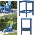 Miniatyrbillede 1 af 8: Adirondack-havebord 38x38x46 HDPE blå - Havebord - Haveborde - Home & Living