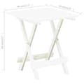 Miniatyrbillede 8 af 8: Foldbart havebord 45x43x50 cm plastik hvid - Havebord - Haveborde - Home & Living