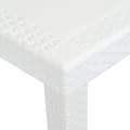 Miniatyrbillede 4 af 6: Havebord hvid 150 x 90 x 72 cm plastik rattanlook - Havebord - Haveborde - Home & Living