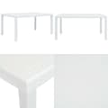 Miniatyrbillede 1 af 6: Havebord hvid 150 x 90 x 72 cm plastik rattanlook - Havebord - Haveborde - Home & Living