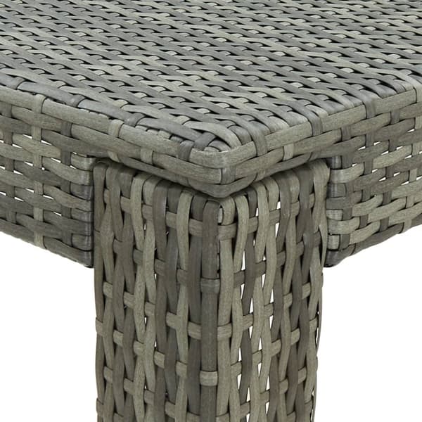 Barbord til haven 60,5x60,5x110,5 cm polyrattan grå - Barbord - Barborde - Home & Living