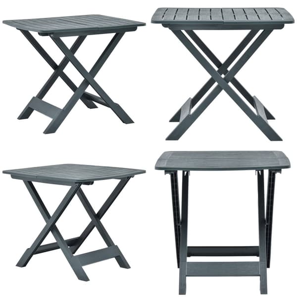 Foldbart havebord 79 x 72 x 70 cm plastik grøn - Havebord - Haveborde - Home & Living