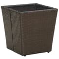 Miniatyrbillede 2 af 6: Tebord 41,5x41,5x44 cm polyrattan og hærdet glas brun - Tebord - Teborde - Home & Living