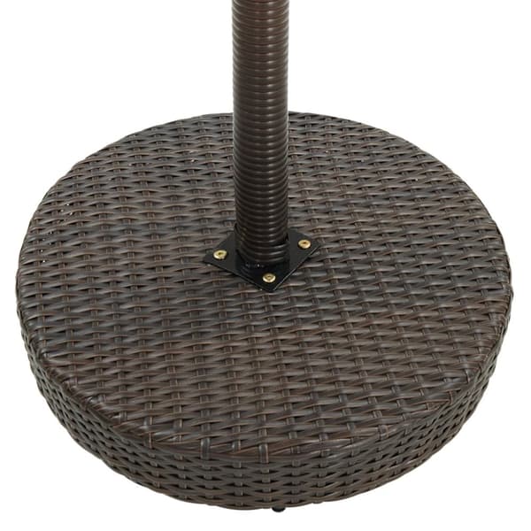 Havebord 75,5x106 cm polyrattan brun - Havebord - Haveborde - Home & Living
