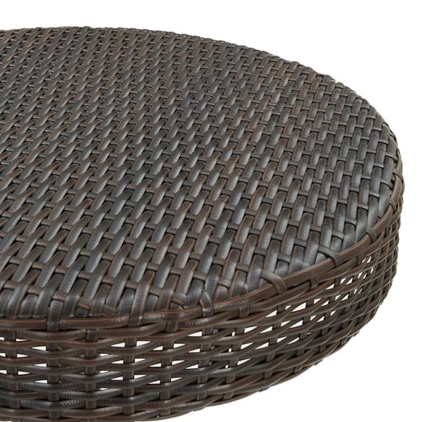 Havebord 75,5x106 cm polyrattan brun - Havebord - Haveborde - Home & Living