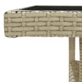 Miniatyrbillede 4 af 6: Udendørs spisebord polyrattan og glas beige - Spisebord - Spiseborde - Home & Living