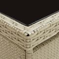 Miniatyrbillede 5 af 6: Udendørs spisebord polyrattan og glas beige - Spisebord - Spiseborde - Home & Living