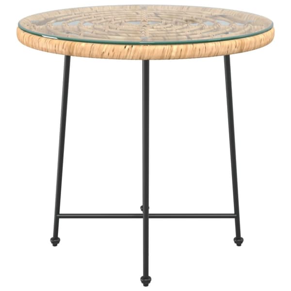 Spisebord Ø80 cm hærdet glas og stål - Spisebord - Spiseborde - Home & Living