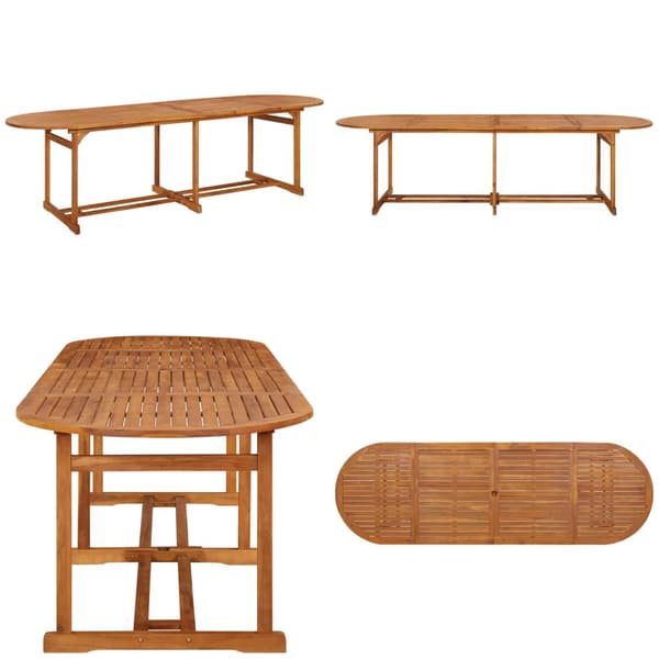 Havebord 280x90x75 cm massivt akacietræ - Spisebord - Spiseborde - Home & Living