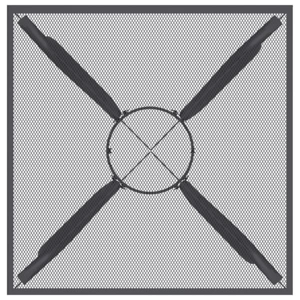 Havebord 50x50x72 cm stål og meshstof antracitgrå - Havebord - Haveborde - Home & Living