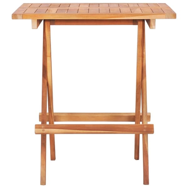 Kokoontaittuva bistropöytä 60x60x65 cm täysi tiikki - Bistropöytä - Bistropöydät - Home & Living