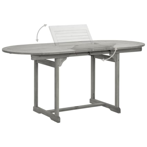 Havebord (120-170)x80x75 cm massivt akacietræ - Havebord - Haveborde - Home & Living