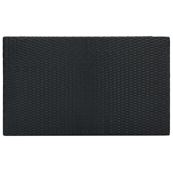 Puutarhan baaripöytä musta 100x60,5x110,5 cm polyrottinki - Baaripöytä - Baaripöydät - Home & Living