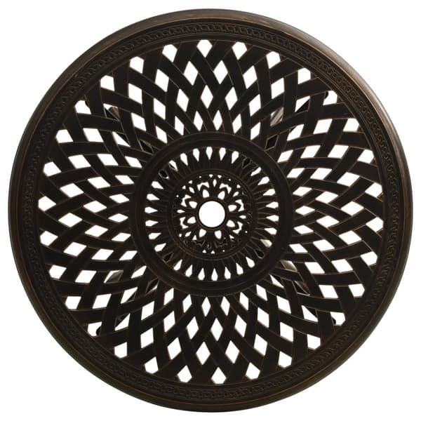 Havebord 78x78x72 cm støbt aluminium bronzefarvet - Havebord - Haveborde - Home & Living
